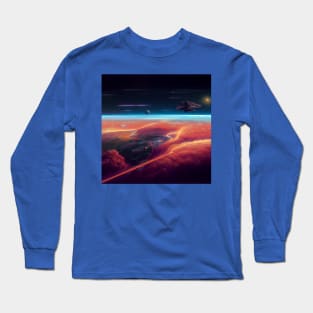 Interplanetary Spaceport Long Sleeve T-Shirt